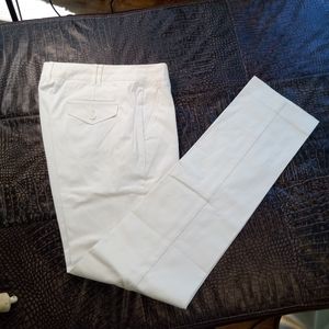 Body by Victoria...white dress pant..8
